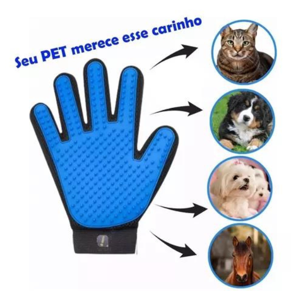 Luva Escova Removedora de Pelos para Cães e  Gatos !! 🐶🐱