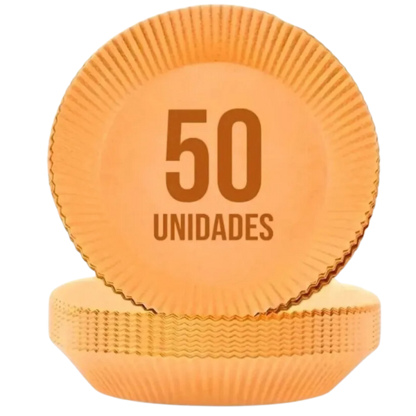 Forro de Papel Antiaderente Para Airfryer – 50 unidades