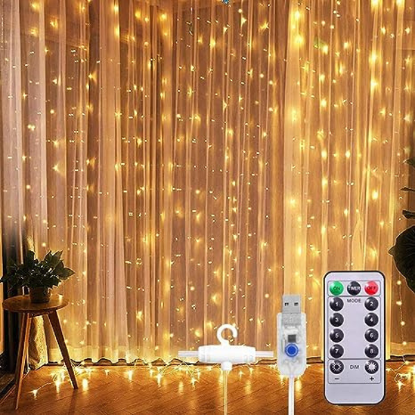 Cortina de Led Decoração com Controle Remoto - FELIZ NATAL !!