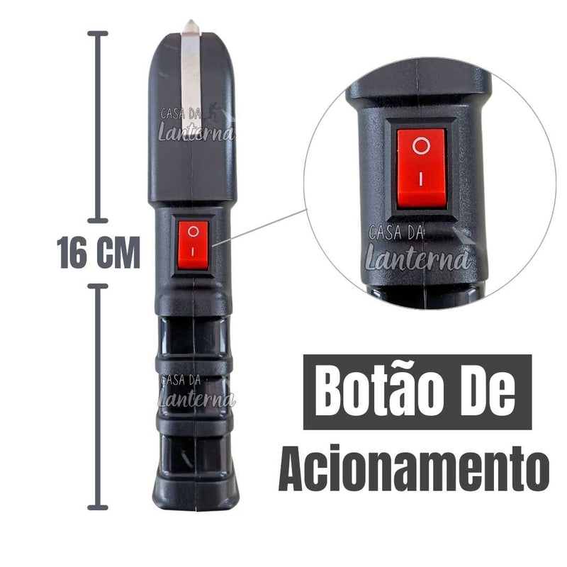 Máquina de Choque Taser 928 Type C/ Lanterna Led (G) - Defesa Pessoal