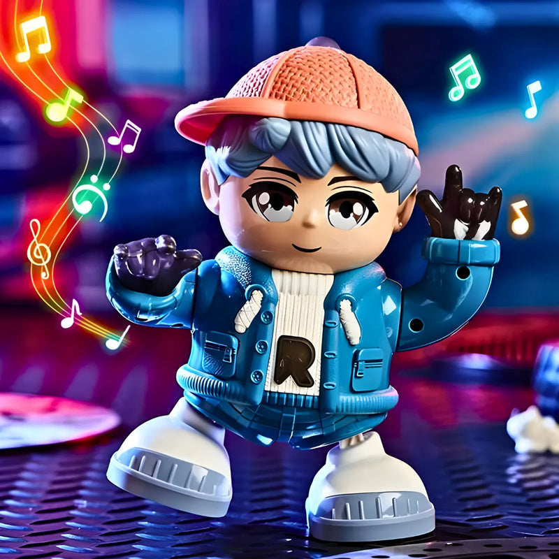 Brinquedo Boneco Dançante Infantil Balançando Com Luzes LED e Música