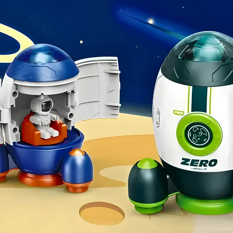 Brinquedo Foguete Espacial Infantil com Astronauta