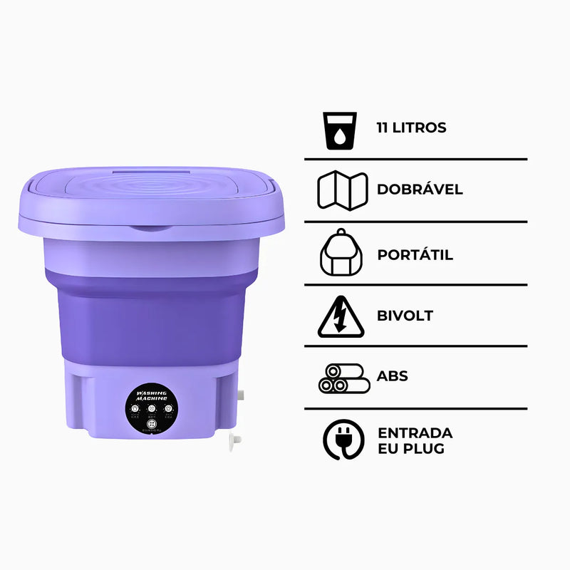 Mini Máquina de Lavar-Roupas Portátil